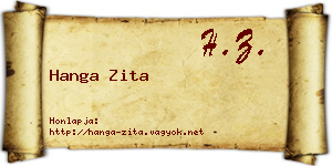 Hanga Zita névjegykártya